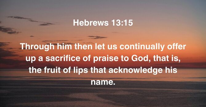 Hebrews 13:15 image