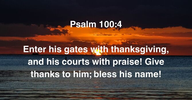 Psalm 100:4 image