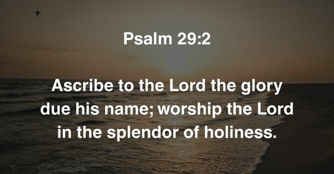Psalm 29:2 image