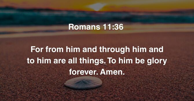 Romans 11:36 image
