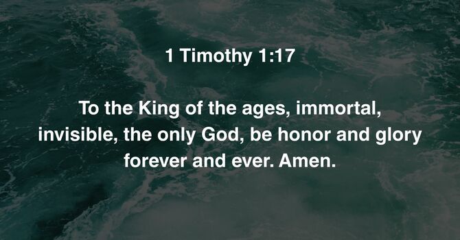 1 Timothy 1:17 image