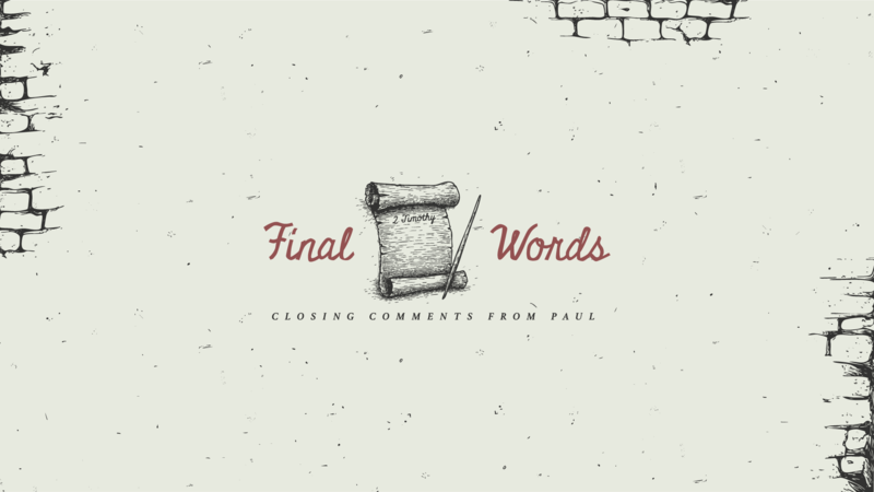Final Words: Closing Comments From Paul 