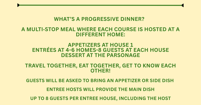 Progressive Dinner
