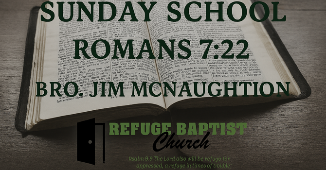 Sunday School Lesson from Romans 7:22