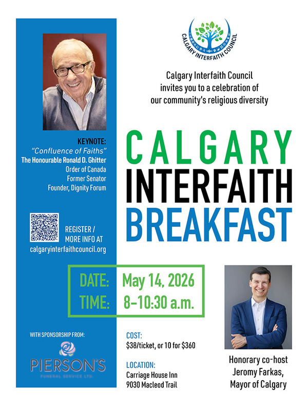 You're Invited: Calgary Interfaith Breakfast 2026