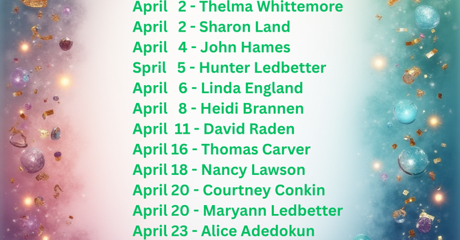 April Birthdays