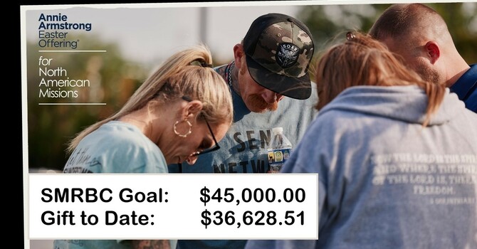 SMRBC has given $36,628.51 towards our $45,000.00 AAEO Offering Goal