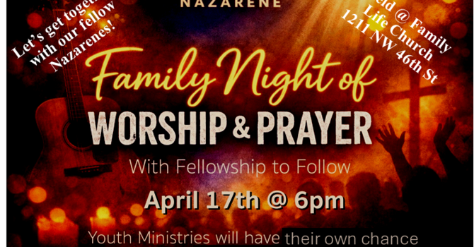 Thank you for coming to Family Night of Worship & Prayer! image