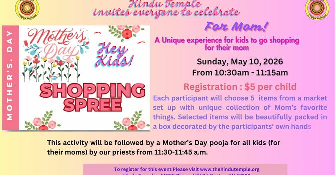 Kids Mother's day Shopping spree