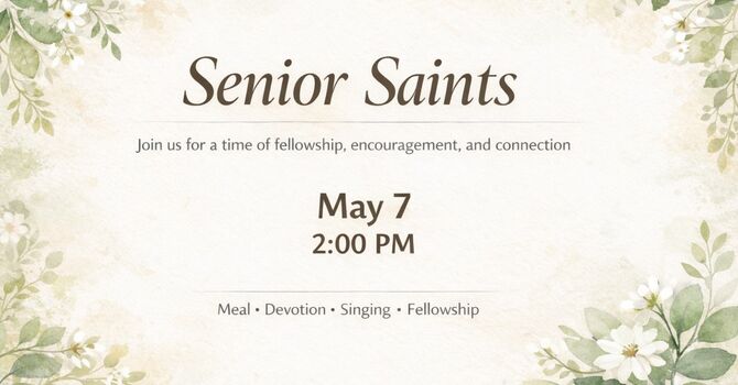 Senior Adult Ministry