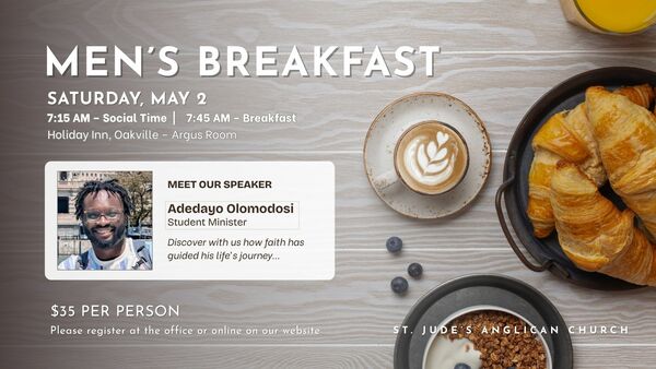 Men's Fellowship Breakfast: Sat, May  2
