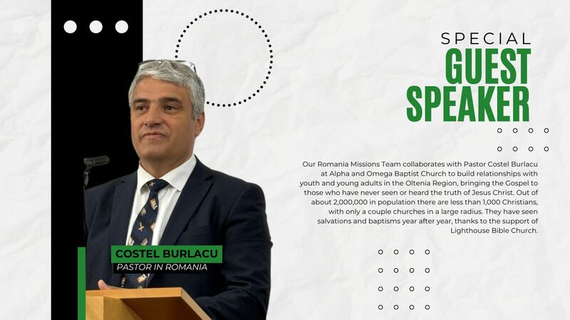 Guest Speaker: Pastor Costel Burlacu
