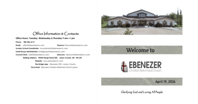 April 19, 2026 Bulletin