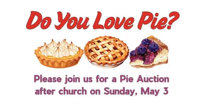 Pie Auction at St. David's