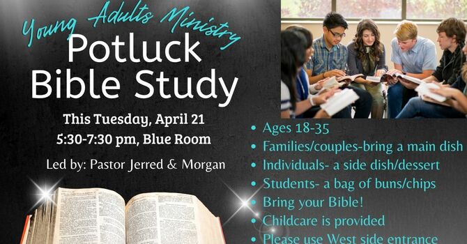 Young Adults Potluck and Bible Study