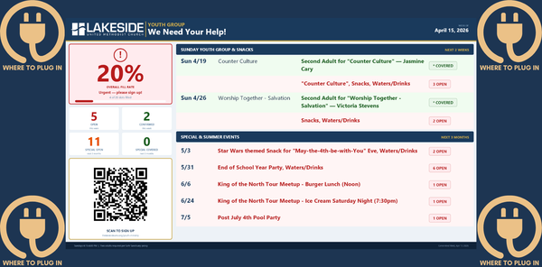 Youth Service Opportunities