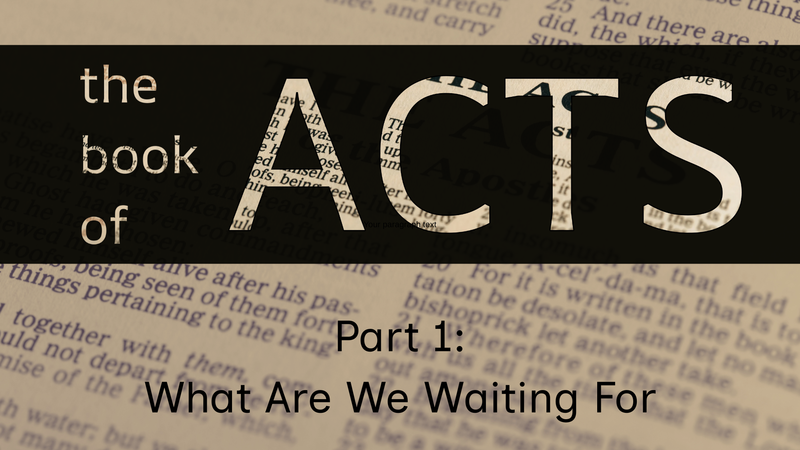 What Are We Waiting For?