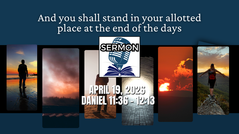 And you shall stand in your allotted place at the end of the days