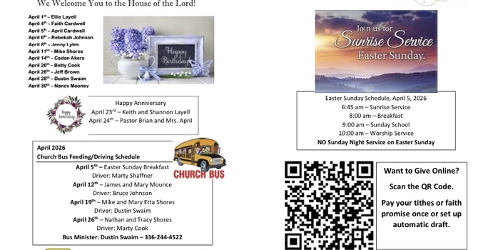 April Bulletin image