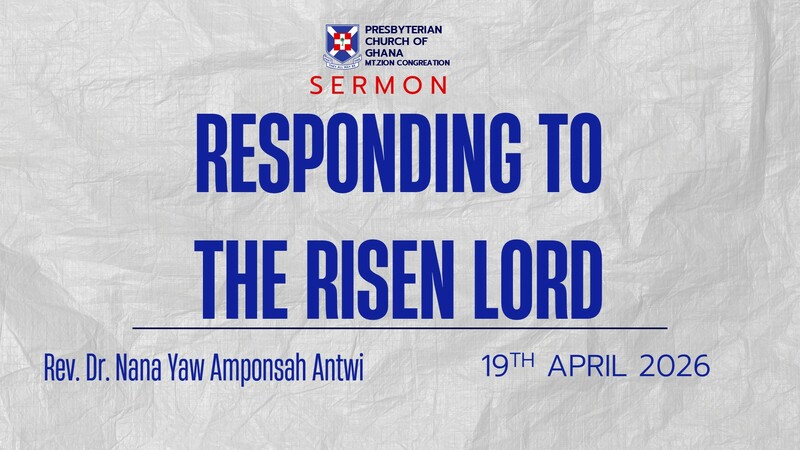 Responding To The Risen Lord
