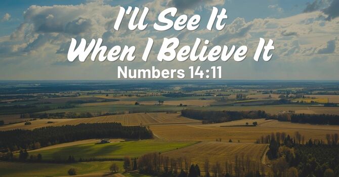 I'll See It When I Believe It