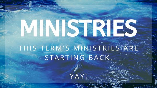 MINISTRIES ARE RECOMMENCING