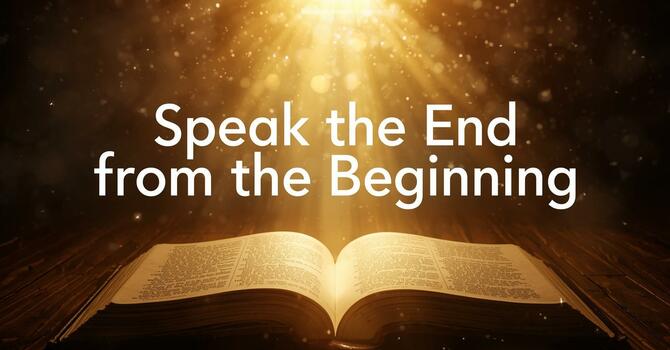 Speak the End from the Beginning image