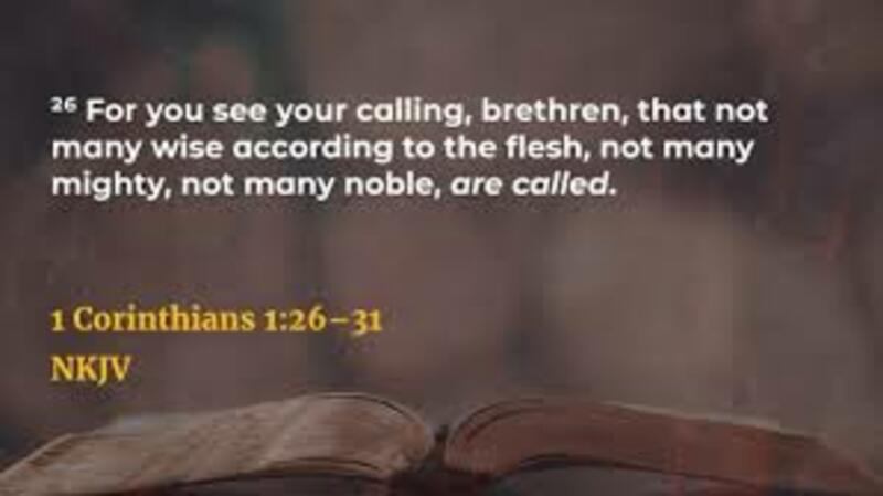 1 Corinthians 1:26-31