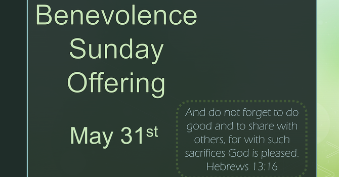 Benevolence Sunday