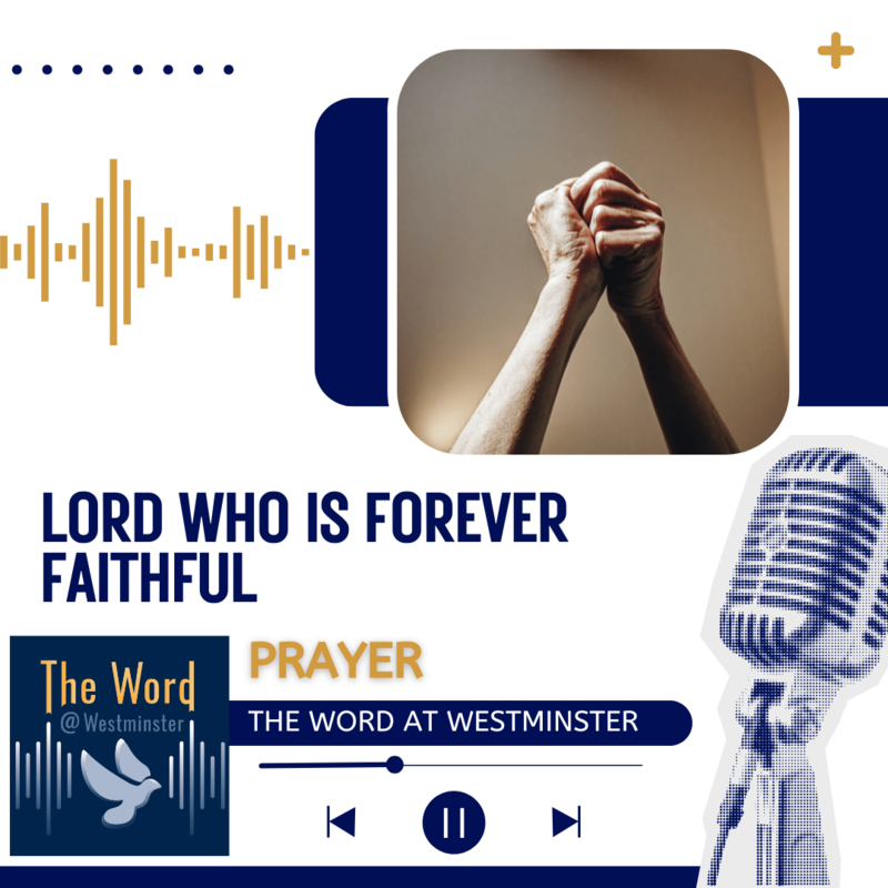 Lord who is forever faithful - a prayer