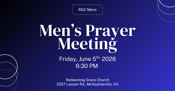 Men's Prayer Meeting