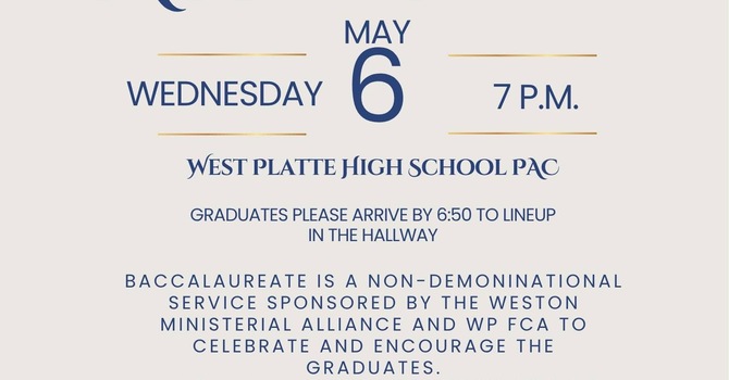 West Platte Baccalaureate Service