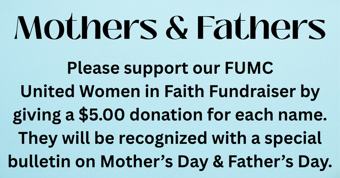 Honoring our Mothers and Fathers