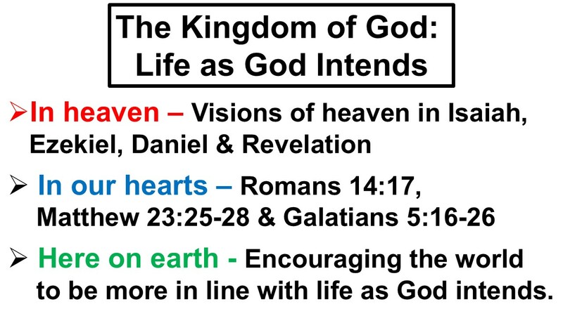 The Kingdom of God - Life as God Intends