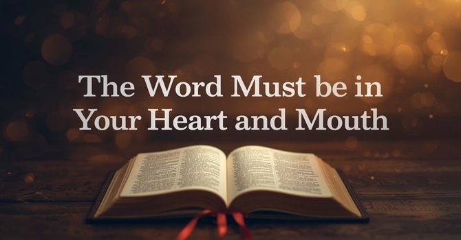 The Word Must Be in Your Heart and Mouth image