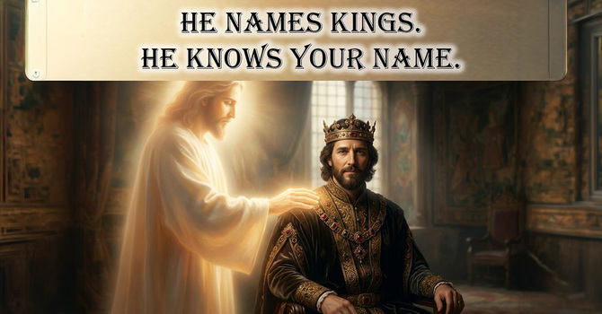 He Names Kings. He Knows Your Name.