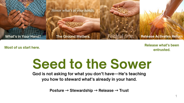 SEED TO THE SOWER