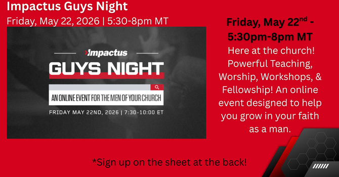 Impactus: GUYS NIGHT