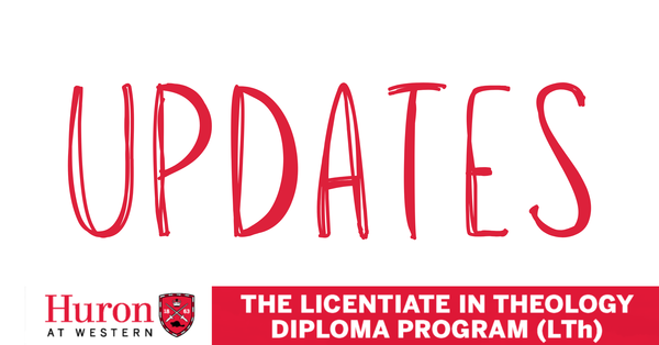 Updates for Lifelong Theological Learning at Huron