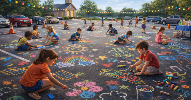 Kid's Parking Lot Party