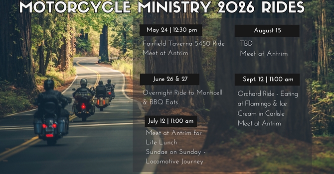 Motorcycle Ministry Rides 2026