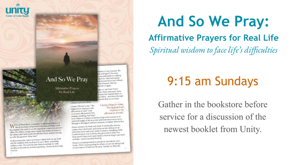 April 26 - And So We Pray Booklet Discussion