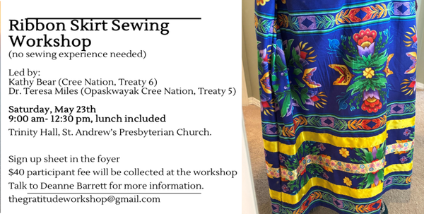 Ribbon Skirt Sewing Workshop