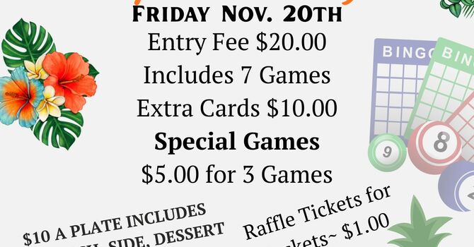 St. Columba Tropical Bingo 