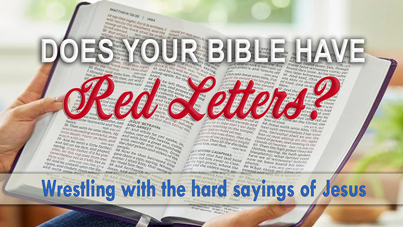 Does your bible have RED LETTERS?