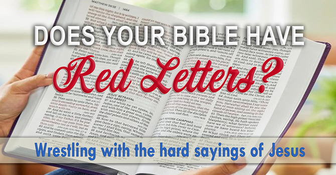 Does your bible have RED LETTERS?