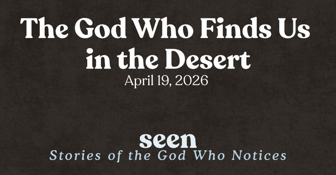 The God Who Finds Us in the Desert