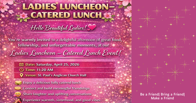 April 25 - Ladies' Luncheon 
