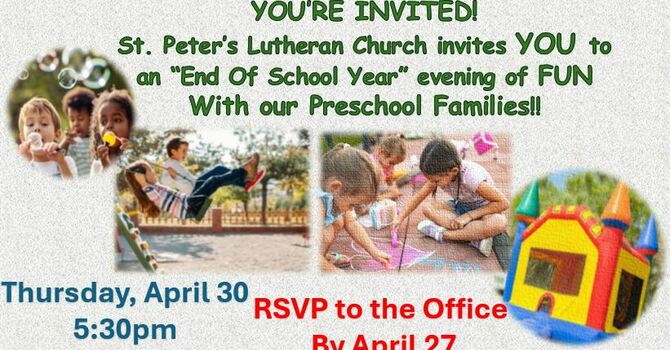 Preschool End of Year FUN!