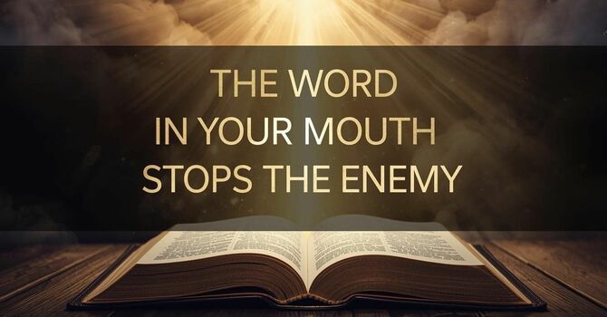 The Word in Your Mouth Stops the Enemy image